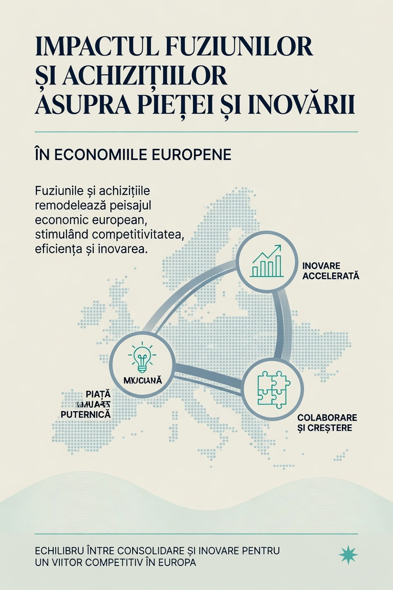 Impactul fuziunilor și achizițiilor asupra pieței și inovării în economiile europene