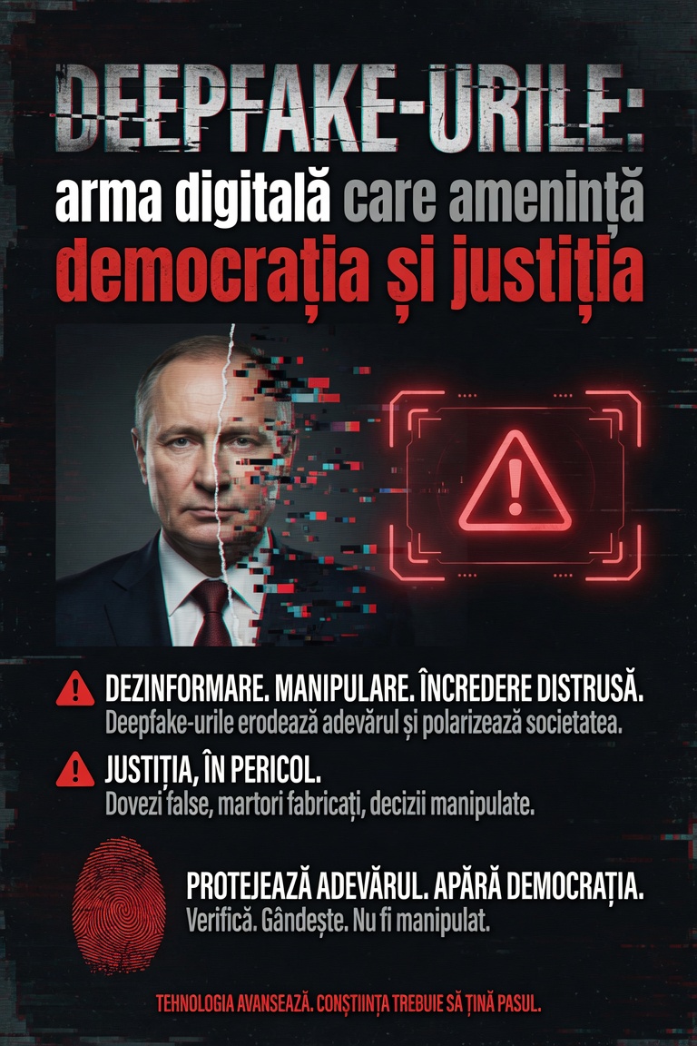 Deepfake-urile: arma digitală care poate falsifica adevărul juridic și voința democratică