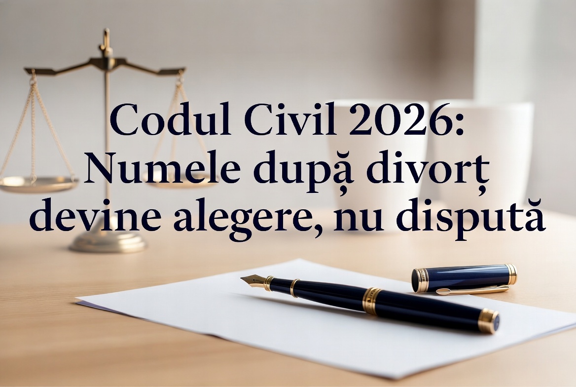Codul Civil 2026: Numele după divorț devine alegere, nu dispută
