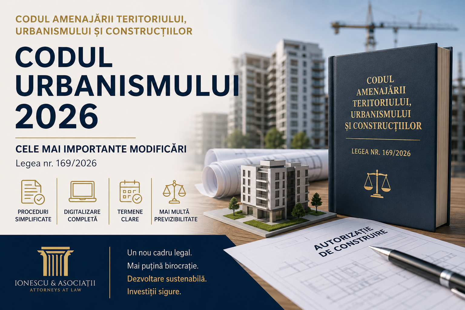 Codul urbanismului 2026 – Legea nr. 169/2026